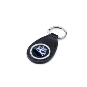 Volkswagen 7E0087013 Originele VW sleutelhanger T1 Bulli leer metaal hanger, blauw
