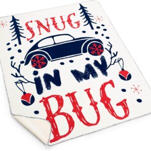 Volkswagen 1H4084503 kleed/plaid met VW-kevermotief, Snug in My Bug